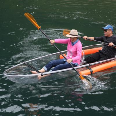 China Relaxing Kayak PC Boat Thermoform Clear Plastic Rowing Boat for sale