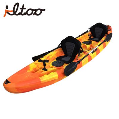 China Classic 2+1 Seats Popular Family Tandem Kayak Water Sports Or Fishing for sale