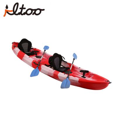 China Recreational Family Kayak 3.7M 2.5 Person Family Double 2+1 Fishing Kayak for sale