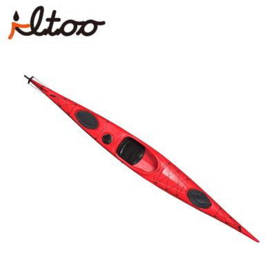 China Outdoor Tour Profession Single Seat Sit In Ocean Kayak With Spray Skirt for sale