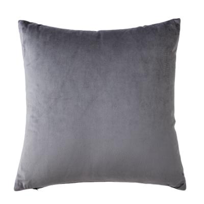 China New Anti-Static Cushions Velvet Cushion Cover Solid Decorative Throw Pillowcase Square Velvet Pillow Cover for sale