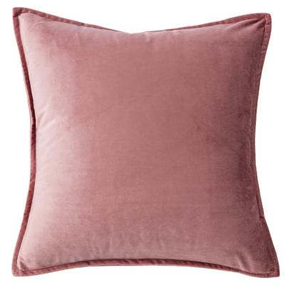 China INS Style Anti-Static Velvet Warm Pillow Covers 50*50cm Home Office Bedroom Decor Soft Pink Cushion Covers for sale