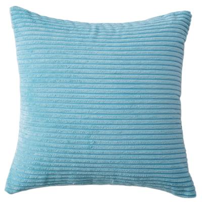 China Anti-Static Blanket Solid Soft Striped Tile Cushion Covers Corduroy Velvet Cushion Cover For Living Room Sofa for sale