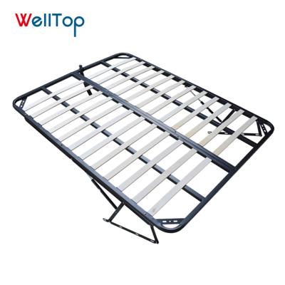 China Center Foldable Square Steel Support Frame Luxury Bed Slat Pipe Bed Frame VT-14.010 for sale