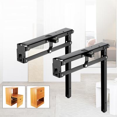 China Wall Mounted Folding Hardware Hidden Stool Hidden Mechanism Bracket Furniture Wall Chair Mechanism Wall Folding Wall Stool wt01-13 for sale