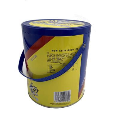 China Round Packaging Tin Box Cookies Box Small Food Packaging Factory Direct Selling Metal Tea Tin for sale