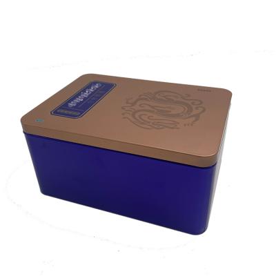 China Custom Rectangular Tin Packaging Box Tin Box Play Packaging Skillful Craftmanship for sale