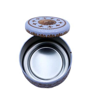 China Excellent Food Grade Round Tea Tin Packaging Box Coffee Metal Box for sale