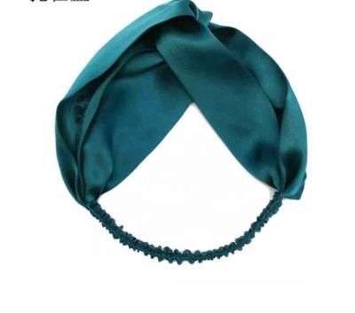 China Hair Decoration Wholesale Fashion Pure Silk Colors 90's Refined Elastic Ribbon Hair Band for sale