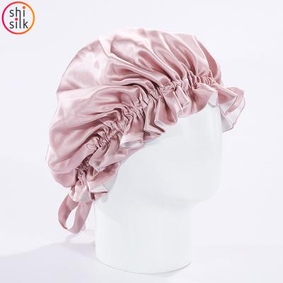 China Image 100% Pure Silk Hair Hood Custom Logo + 90 Colors for sale