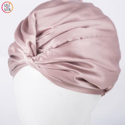 China TOP SELLING High Quality 100% Silk Mulberry Turban Cowl Slips - SAMPLES READY TO SHIP for sale