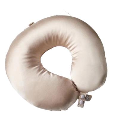 China Pure Memory Mulberry Silk Neck Pillow Travel Pillow for sale