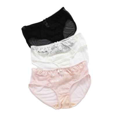 China Antibacterial customized high quality fabrics are comfortable and traceless silk underwear for women for sale