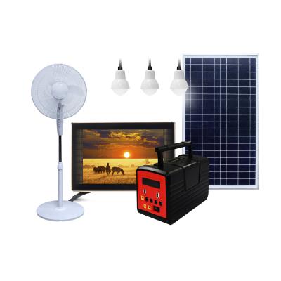 China Home Portable Solar Power Station With Charging Function And FM Radio Mobile Solar Home Light Kit for sale