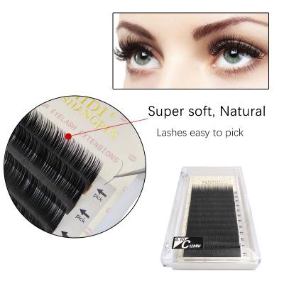 China Hot Sale Natural Soft Volume Mink Eyelash Extension 3D Fake False Lashes Makeup False Lashes Individual Cilias Graft Loop for sale