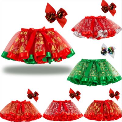 China RS114 Latest Anti-wrinkle Kids Dress Designs Kids Christmas New Arrival Colorful High Quality Baby Tutu Dress For Kids for sale