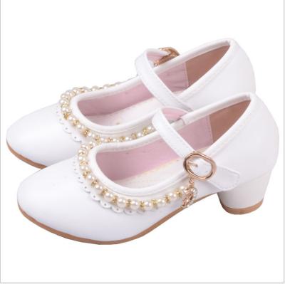 China J-777 Children Girl Summer Party Anti-slippery Dancing Shoes New Arrival School Dance Princess Leather Shoes for sale