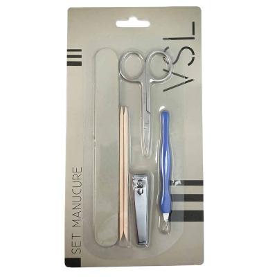 China Nice Emery Board Clear Build-up 5 Pieces Nail Tool Kit Manicure for sale