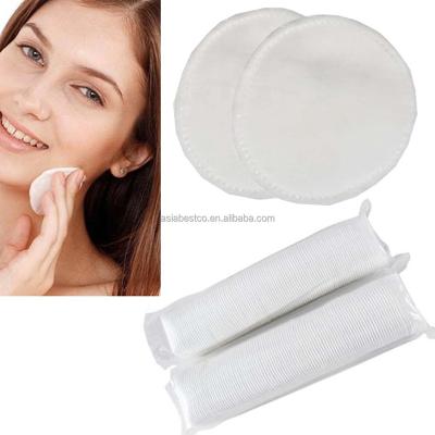 China Facial Cleansing Pads Wholesale 50/80pcs Cosmetic Cotton Pads Per Bag Makeup Disposable Cotton Pads for sale