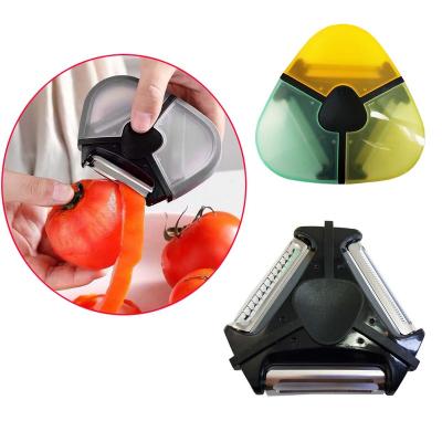 China Amazon Sustainable Hot Sale Vegetable Peeler 3 in 1 Kitchen Fruit and Vegetable Peeler for sale