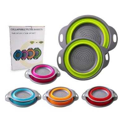 China Viable Popular Kitchen Helper Collapsible Filter Basket for sale