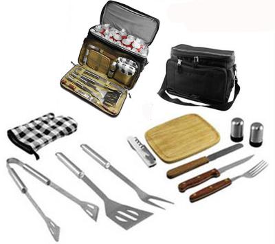 China Easily Cleaned Outdoor BBQ BBQ Tools With Cooler Bag for sale