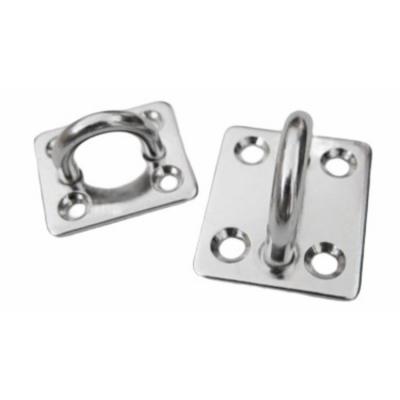 China Good Quality Marine Pad Eye Plate 304 Stainless Steel 5mm Square Eye Plate for sale