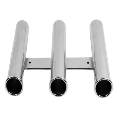 China 316 Stainless Steel Fishing Rod Marine Hardware Aisi 316 3 Clamp-on Rod Holder For Ship for sale