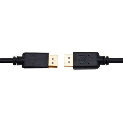 China High Speed ​​Video Signal Transmission DP Male 6ft To Male Gold Plated DP 24k Pvc+pure Copper Displayport 1.4 M To M Extension Cable for sale