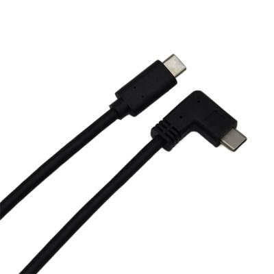 China Fast Charging Factory Made Stable And No Blink Type-C Male To Type-C Male Side Bend 90 Degree Cable 4.5 Mm Audio Cable for sale