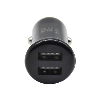 China High Quality Metal Logo 2.4A Universal Car USB Car Charger Adapter High Quality USB Car Charger For Phone for sale