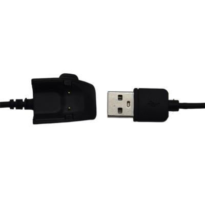 China New Design Fast Charging Usb Am 2.0 To ABS Shell Clip 2-Core Pogpin Charging Cable For Smartwatch for sale