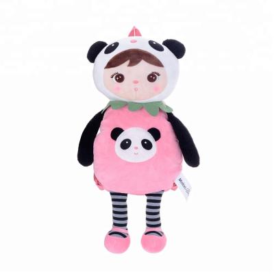 China 3+ Soft Plush Toys Manufacture To Supply Imitation Plush Panda Character Custom Plush Animal Backpack for sale