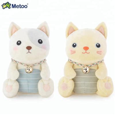 China Soft Cats and Dogs Custom Stuffed Animals Plush Crane Machine Metoo Orignal Design with Bell for Claw Machine for sale