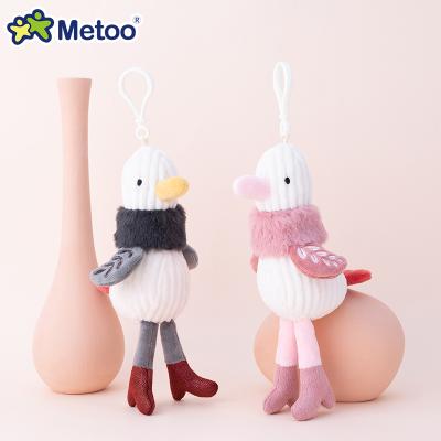 China New Design Promotional Imitation Seagull Mini Plush Toy Doll Prdent Supplier Pendants Doll Gifts Key Chain With Scarf for sale