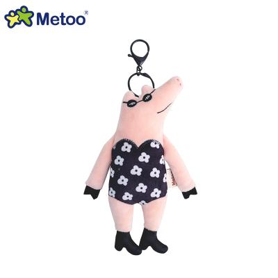 China Custom Plush Imitation Plush Toys Key Chain Cute Cartoon Soft Plush Key Chain Go With You Mini Animal for sale