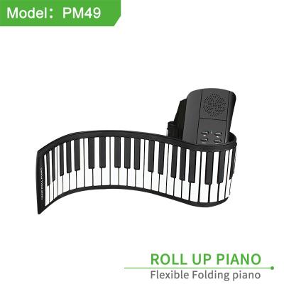 China Newest 49 Keys Digital Roll Up Piano For Lower Prices Silicon Piano USB Piano for sale