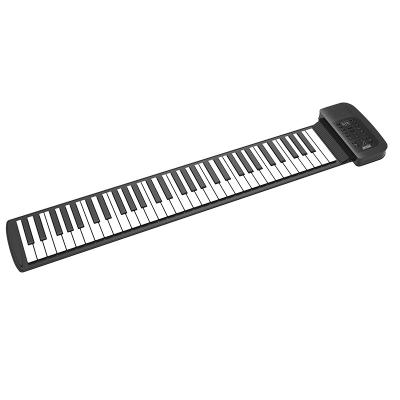 China Battery Operated Toy 61 Keys Wind Up Piano With Battery Recharging Silicon Piano For Newer for sale