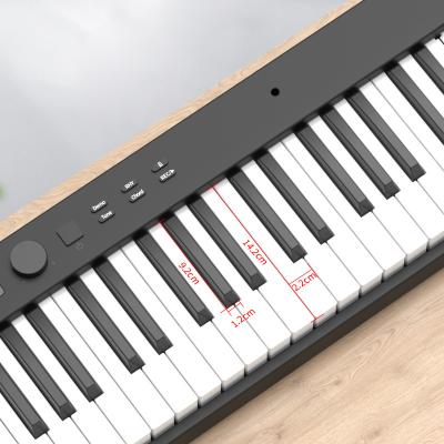 China Digital 88 Key Folding Portable Full Size Electronic Piano Keyboard with MIDI, Rechargeable Battery, Folding Digital Grand Piano for sale