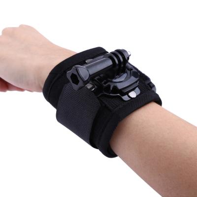 China 360 Degree Nylon Rotating Band Glove Style GP Camera Wrist Strap Hand Mount With Screw for sale