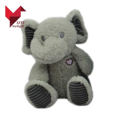 China Wholesale Creative Plush Toy Elephant PV Plush Decoration 30cm Gray Soft Stuffed Baby for sale