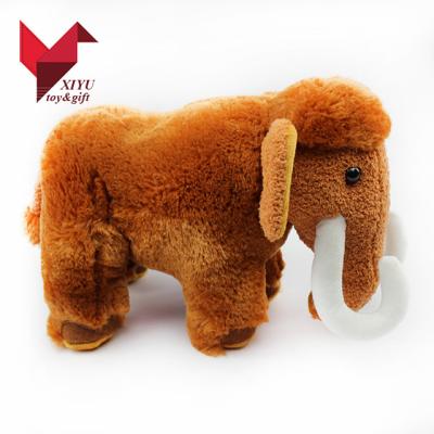 China 25-30cm long PORTABLE brown elephant plush toy with cheap wholesale price for sale