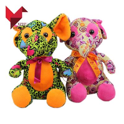 China Gray 10cm 20cm Home Plush Elephant Soft Head Chain Teddy Colorful 30cm for sale