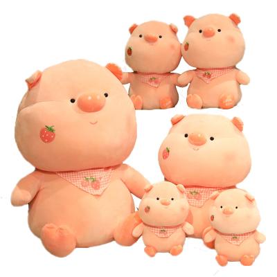 China Custom Plush Toys Soft Decoration Pig Pigs Pink Pillow Stuffed Sleeping Animals Cute Calm Pig for sale