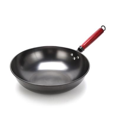 China Kitchenware Sustainable Supplies Cast Iron Household Traditional Chinese Cooking Cooking Grill Pan Pot Dutch Oven Wok for sale