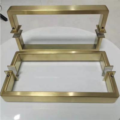 China Modern Hot Sale Gold Shower Stainless Steel Glass Door Pull Handle for sale