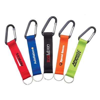 China Custom Mini Carabiner Lanyards For Keys /Short Polyester Lanyard en venta