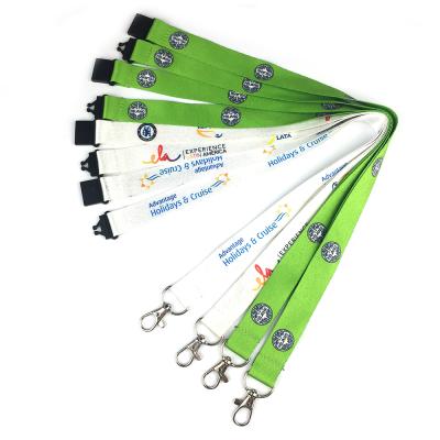 Κίνα Gift Green Promotional Environmentally Friendly PET Lanyards Recycled RPET Sublimation Lanyard With Custom Logo Design προς πώληση