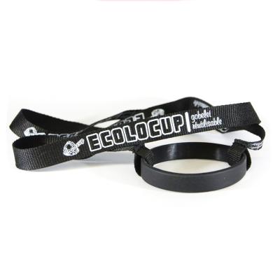 Китай Bottle Holder Neck Strap Silicone Water Bottle Cup Holder Lanyard/Plastic Cup Holder Neck Strap продается