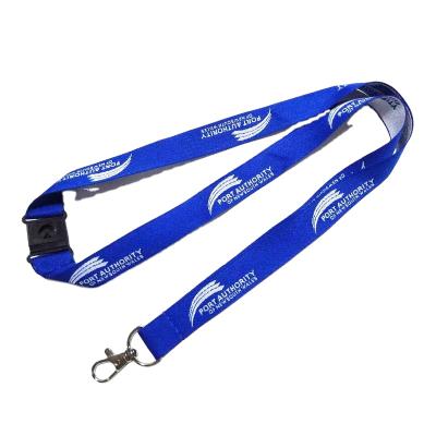 China Custom Promotion Logo Woven Lanyard With Embroidery Logo for sale